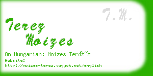 terez moizes business card